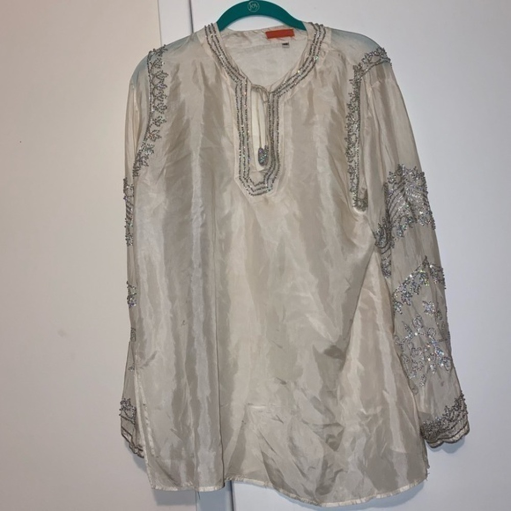 Glam Beaded Silk Dress